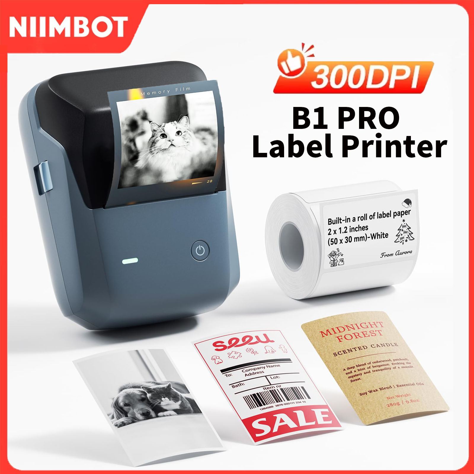 Niimbot B1/B1PRO Label Printer - đánh giá và giá Commercial Printing Dpi