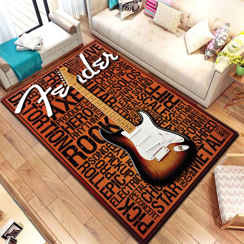 Vintage Rock Music Print Rug E - đánh giá và giá Commercial Printing And Design