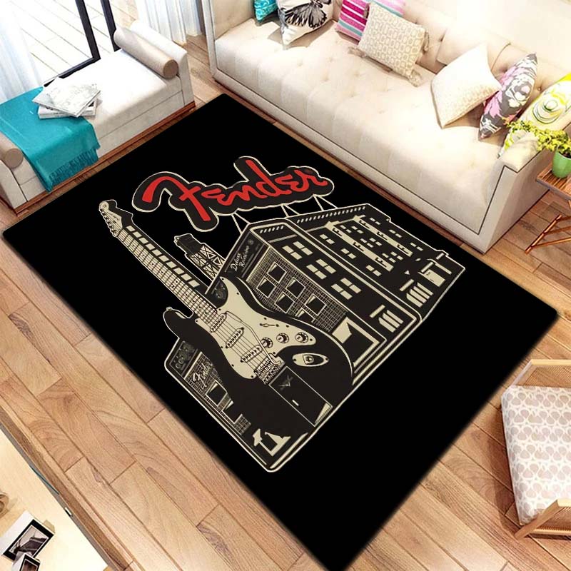 Vintage Rock Music Print Rug E - đánh giá và giá Commercial Printing And Design