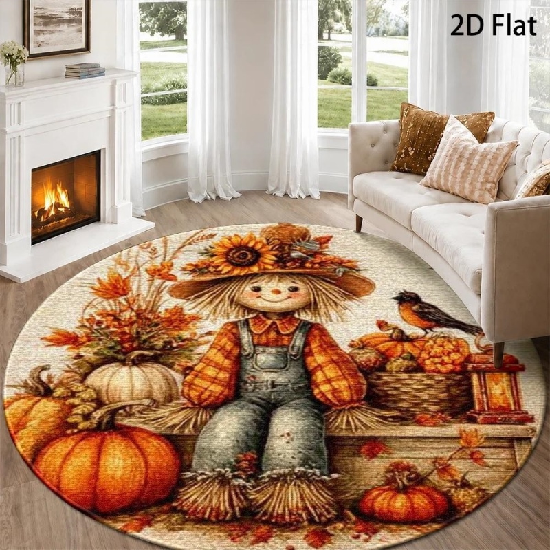 Cute Scarecrow Fall Harvest Ro - đánh giá và giá Commercial Printing Format