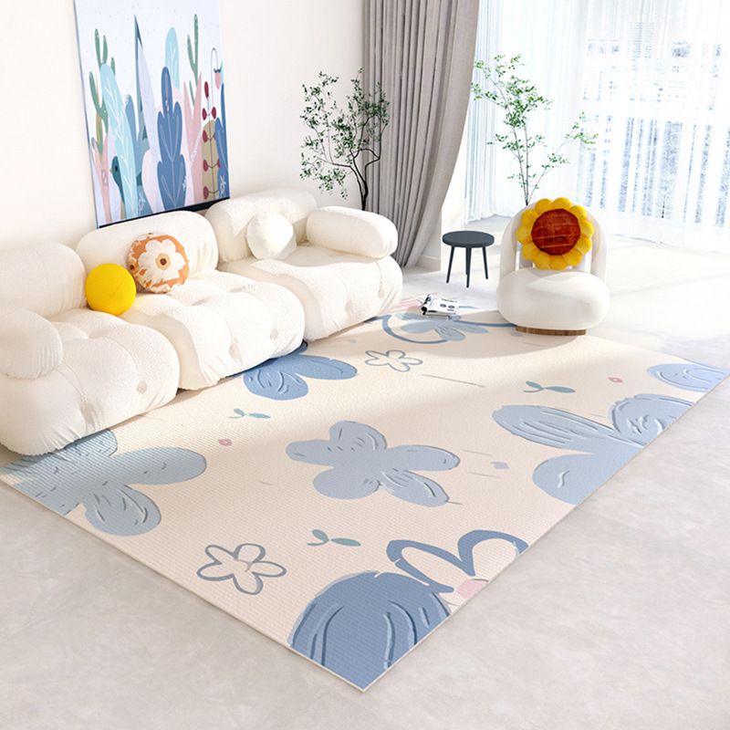 Blue Floral Print Rug Fresh Sp - đánh giá và giá Commercial Printing And Design