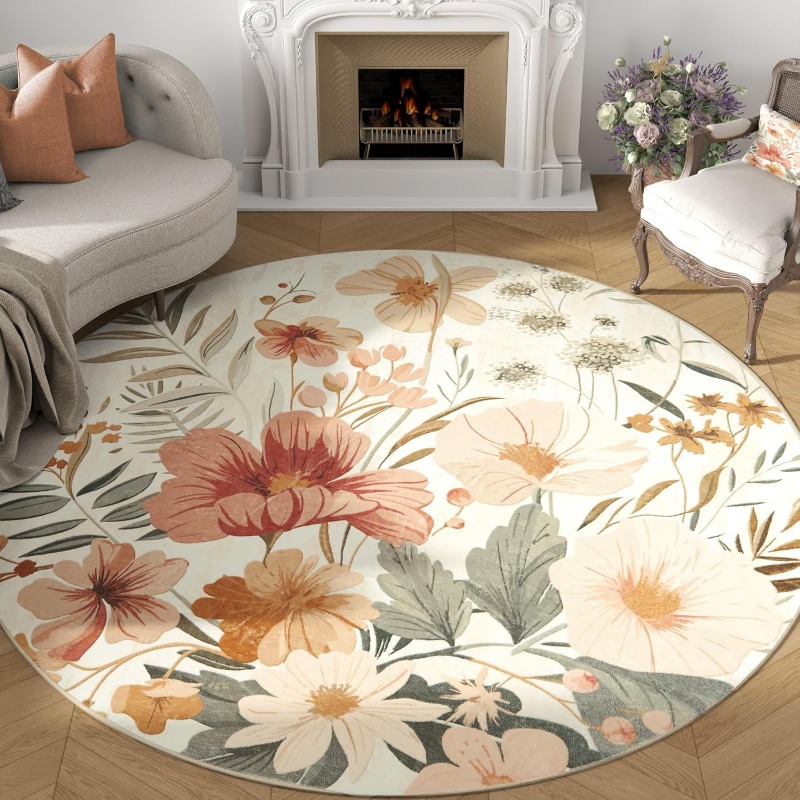 Round Living Room Carpet Vinta - đánh giá và giá Printing On Commercial