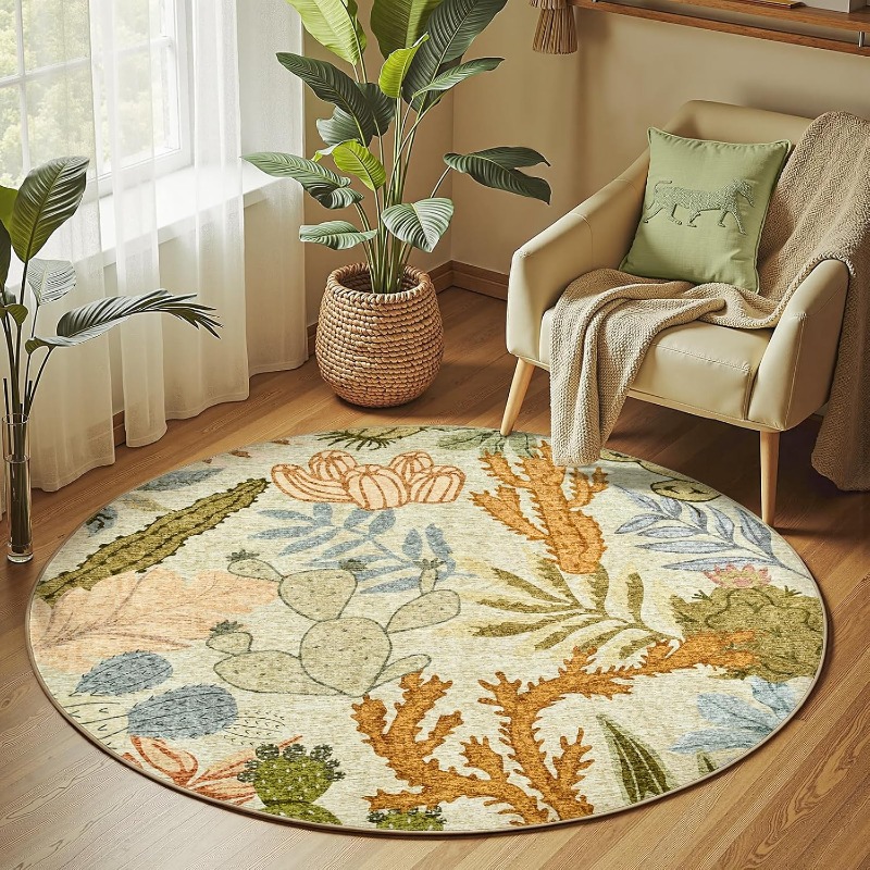 Round Living Room Carpet Vinta - đánh giá và giá Printing On Commercial