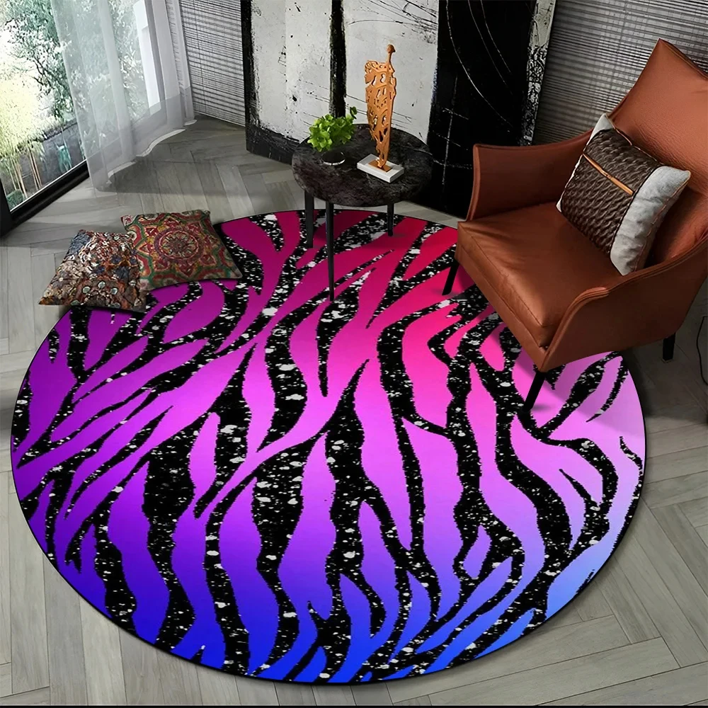 Pink Zebra Stripe Print Round  - đánh giá và giá Commercial Printing Format