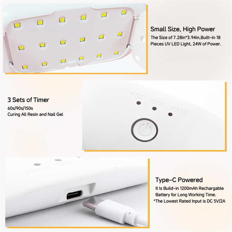 24W USB Rechargeable UV LED La - đánh giá và giá Exposure Unit Uv