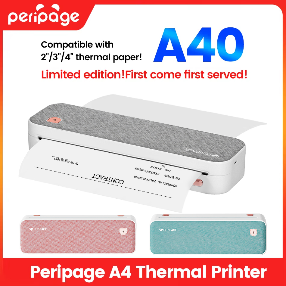 Peripage A4 Portable Printer T - đánh giá và giá Commercial Book Printing Machines