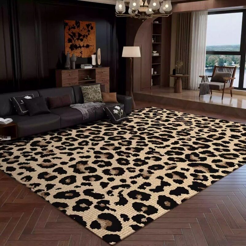 Retro Leopard Print Living Roo - đánh giá và giá Printing On Commercial